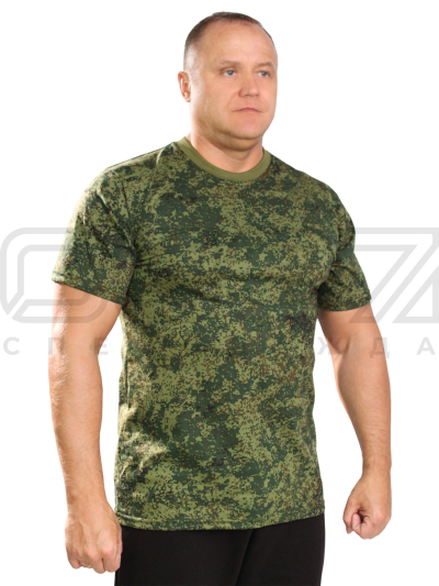 Футболка трикотажная Карст цв.цифра-зелёный тк.кулирка