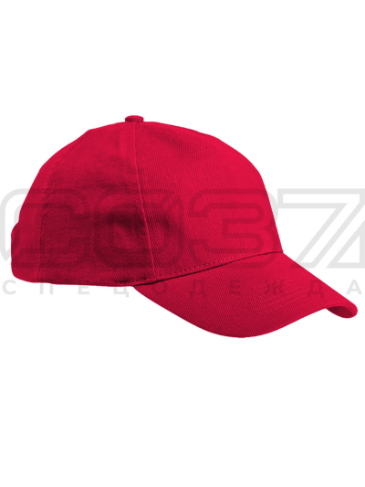 Бейсболка Челси цв.красный тк.полувелюр