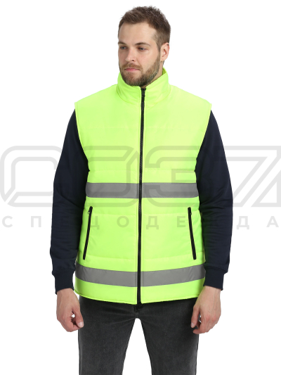 Жилет  Квазар с СОП цв.лимонный-1