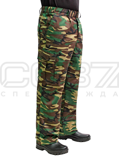 Брюки-летние-Юнеп-цв.-кмф,-зелёный-1