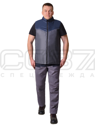 Жилет Ремак цв.серый-1