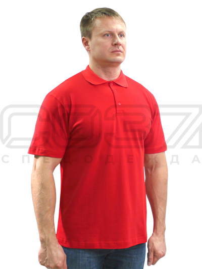 Футболка-поло Манчестер цв.красный тк.пике г-к