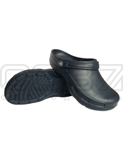 сабо с ремешком синие-1