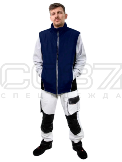 Жилет утеплённый Brodeks KW 101 цв.т.синий тк.полиэстер 1