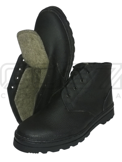 Ботинки Рабочие юфть кирза войлок 4мм подошва ТЭП высота 14см