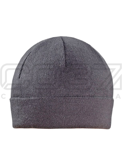 Шапка вязаная Winter 2-х нитка с отворотом цв.серый тк.акрил