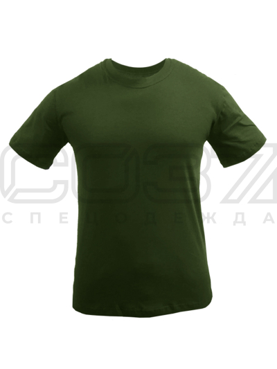 Футболка трикотажная База цв.олива тк.кулирка