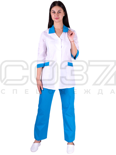 костюм-бело-голубой