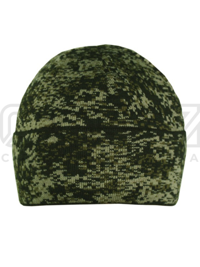 Шапка вязаная Winter 2-х нитка с отворотом ут.флис цв.цифра тк.акрил 1