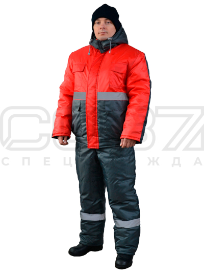 Костюм рабочий зимний Инноватор СТ37 с СОП тк.оксфорд (куртка+пк) (2)