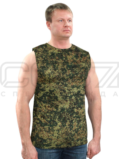 Майка мужская трикотажная цв.цифра тк.кулирка