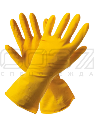 Перчатки латексные хозяйственные 1