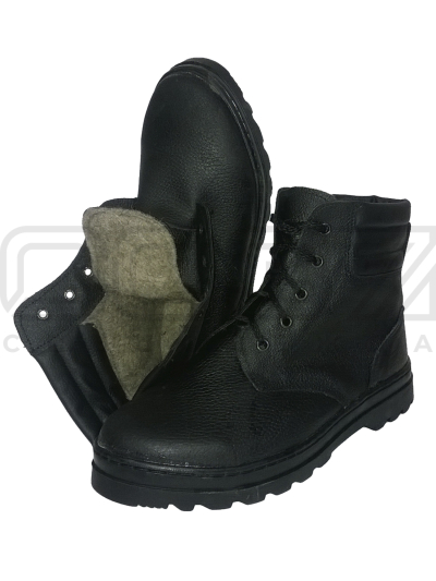 Ботинки Пилот юфть кирза войлок 4мм подошва ТЭП высота 18см