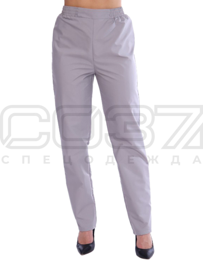 Брюки медицинские женские Грейс цв.серый тк.тиси 1