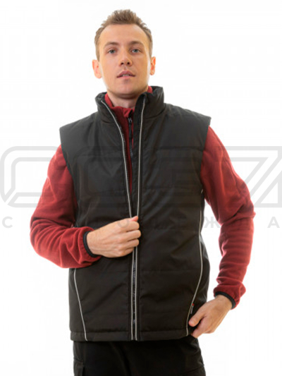 Жилет утеплённый Brodeks KW 101 цв.чёрный тк.полиэстер 1