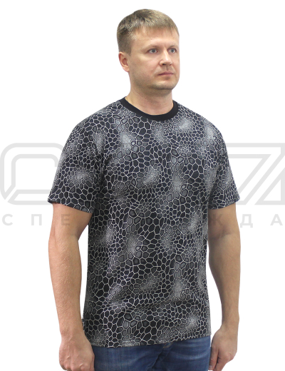 Футболка мужская трикотажная цв.кмф питон next тк.кулирка