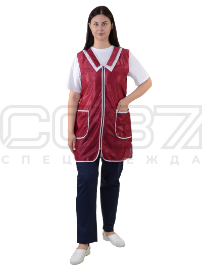 Халат женский АР151 цв.бордо тк.нейлон (4)