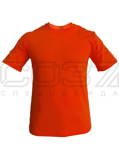 Футболка трикотажная База цв.оранжевый тк.кулирка