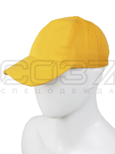 Бейсболка цвет желтый-1