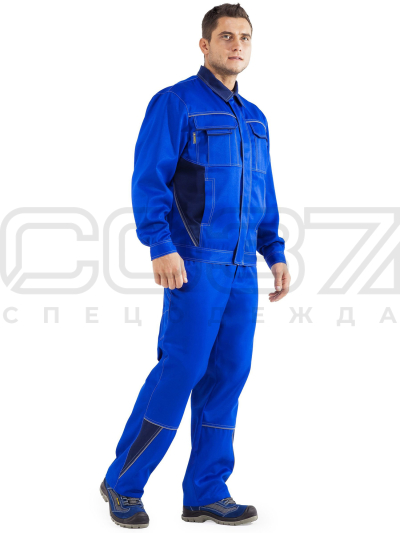 Костюм рабочий Старк цв. василёк, тёмно-синий-1