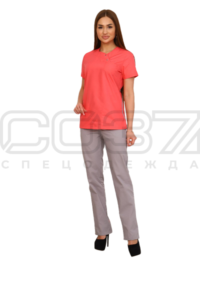 Костюм санитарный АР400 цв. коралл, серый-1
