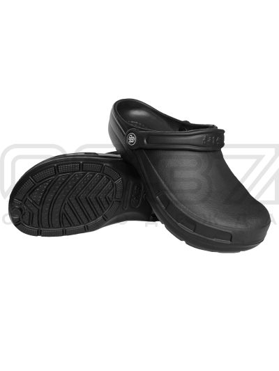 сабо с ремешком черные-1