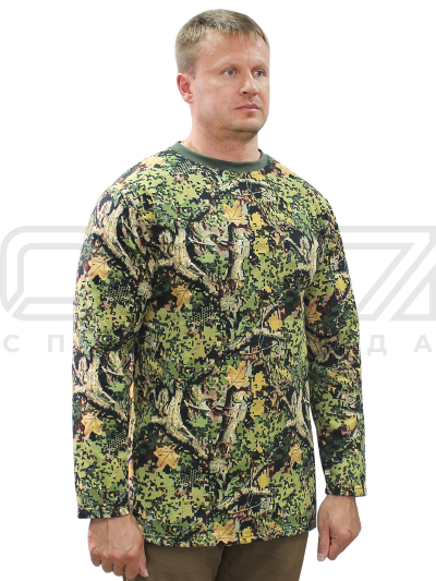 Толстовка мужская Trip с начёсом цв.лес тк.футер 2-х нитка 1