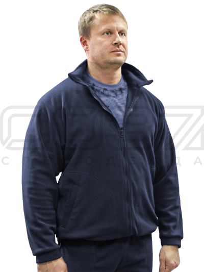 Толстовка флисовая Никс цв.тёмно-синий 1