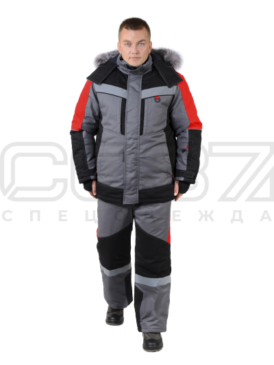 Костюм рабочий зимний Дамир-Норд с СОП тк.форвард (куртка+пк) IV и особый кл.пояс-1
