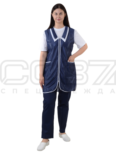 Халат женский АР151 цв.т.синий тк.нейлон (2)