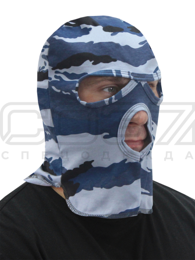Маска трикотажная СОБР цв.камыш,серый тк.кулирка