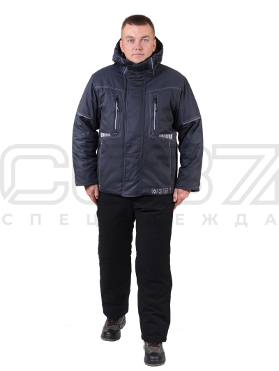 Куртка рабочая зимняя Malva цв.серый тк.саржа-1