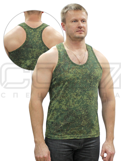 Майка-борцовка цв.цифра тк.кулирка 1