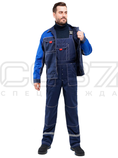 Полукомбинезон рабочий Классик NEW цв. тёмно-синий-1