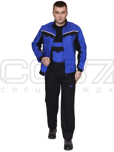 Костюм рабочий Заря цв.черныйвасилек (куртка+пк) (1)