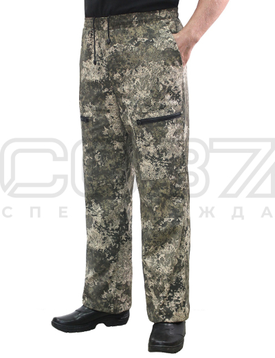 Брюки летние Ареал цв.blur 1 тк.смесовая 1