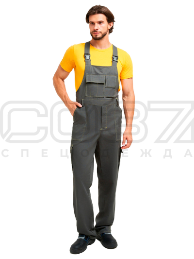 Полукомбинезон рабочий Верстак цв.олива тк.саржа (2)