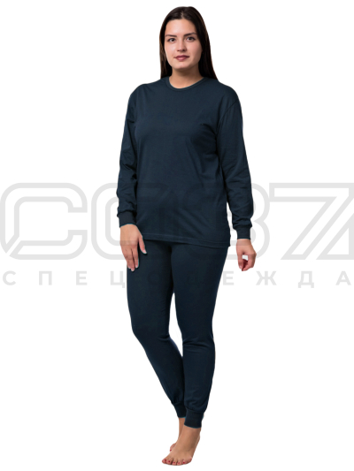 Бельё нательное женское цв.т.синий тк.100% хлопок 1