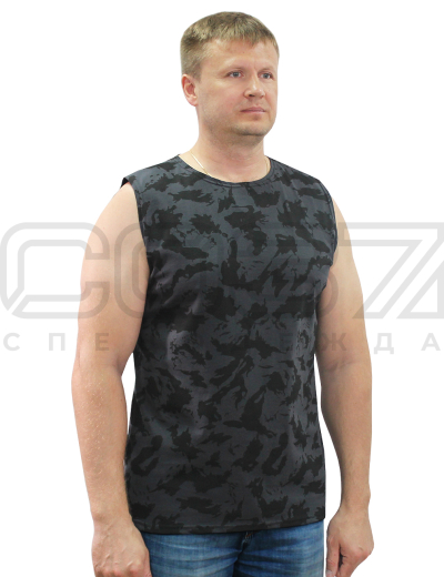 Майка мужская трикотажная цв.диверсант тк.кулирка