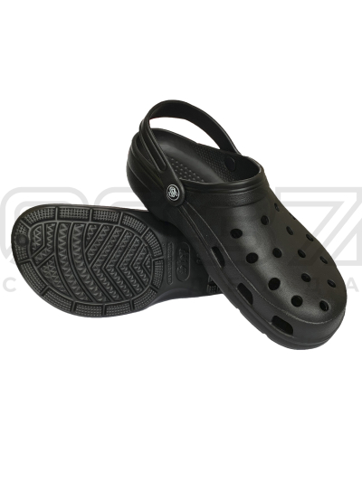 сабо с перфорацией черные-1