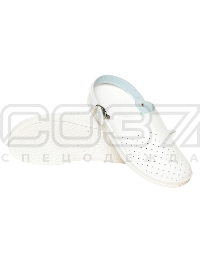 Сабо-мужские-с-ремешком-белые-1