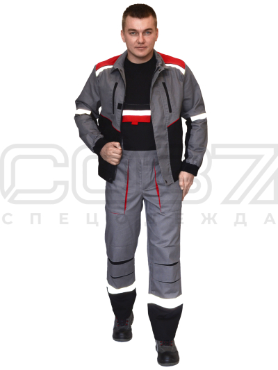 Костюм рабочий Энергия с СОП цв.серыйчёрныйкрасн (куртка+пк) (1)