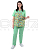 Костюм медицинский женский цв.зелёныйпринт (2)